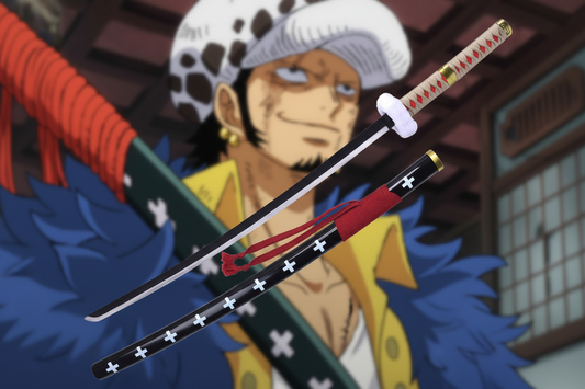 Katana Kikoku con Trafalgar Law sullo sfondo