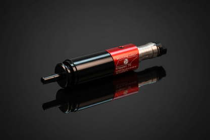 Motore HPA Wolverine INFERNO Gen 2 rosso e nero su sfondo scuro, vista laterale