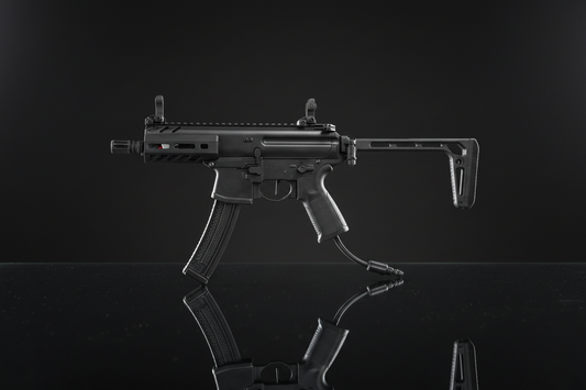 Sig Sauer MPX-K Sportsline HPA – sfondo scuro piano a specchio