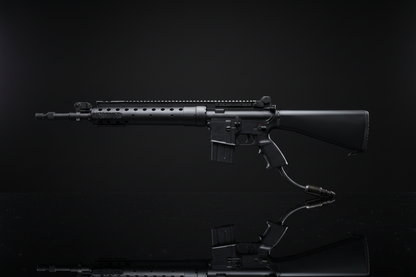 Double Bell M16 SPR MOD2 DMR – HPA Wolverine INFERNO Gen 2, sfondo scuro piano a specchio