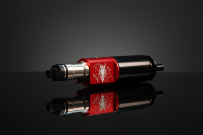 Motore HPA Wolverine INFERNO Gen 2 rosso e nero su sfondo scuro