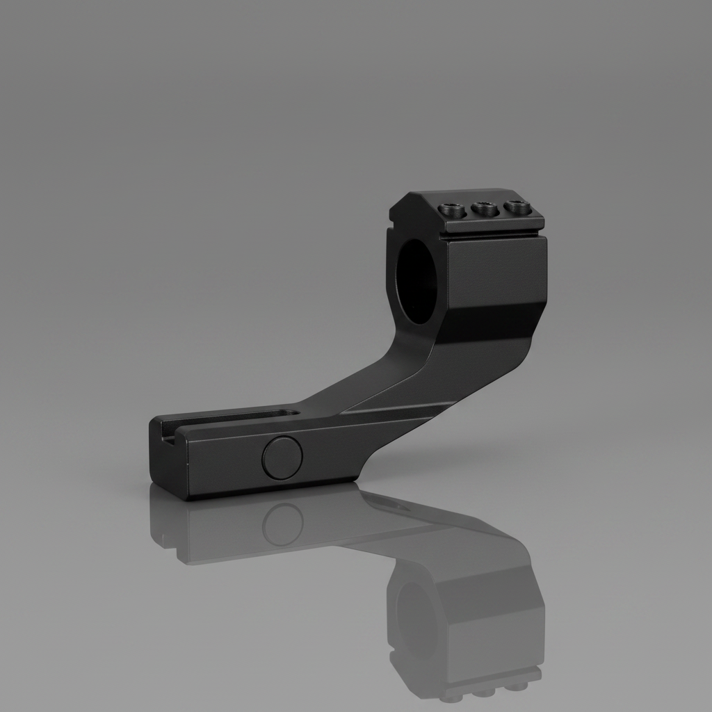 JS-Tactical attacco ottica con offset - vista laterale su sfondo grigio chiaro