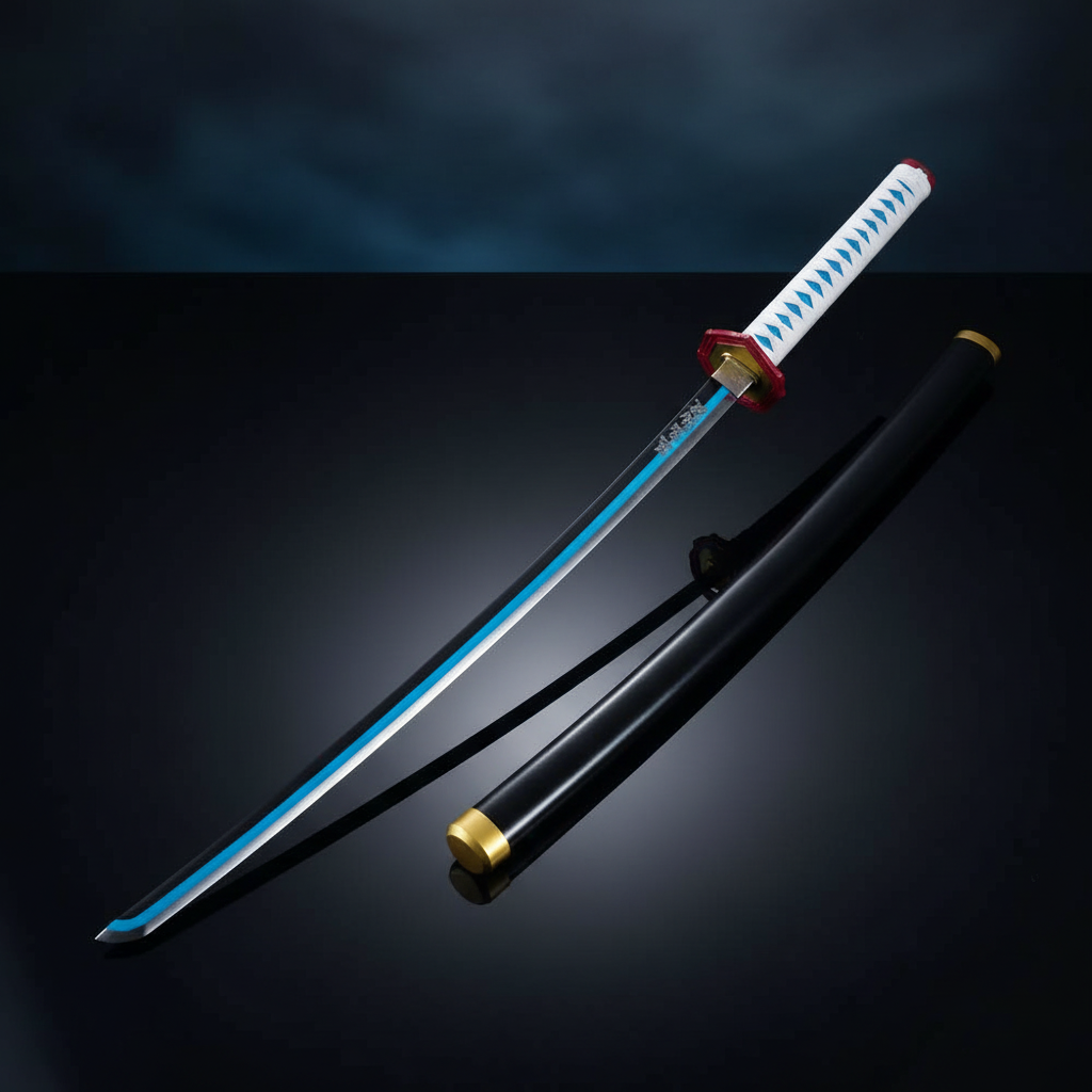 Katana diagonale con illuminazione laterale