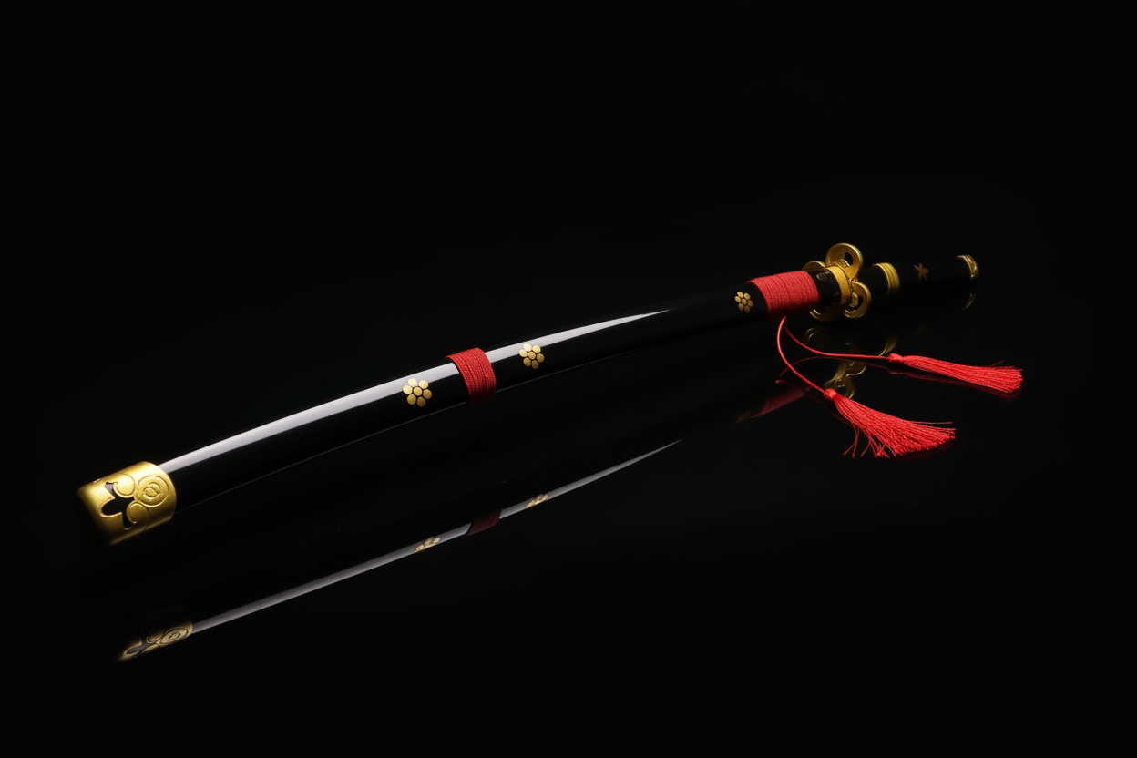 Katana Enma – Fodero completo con nappine rosse