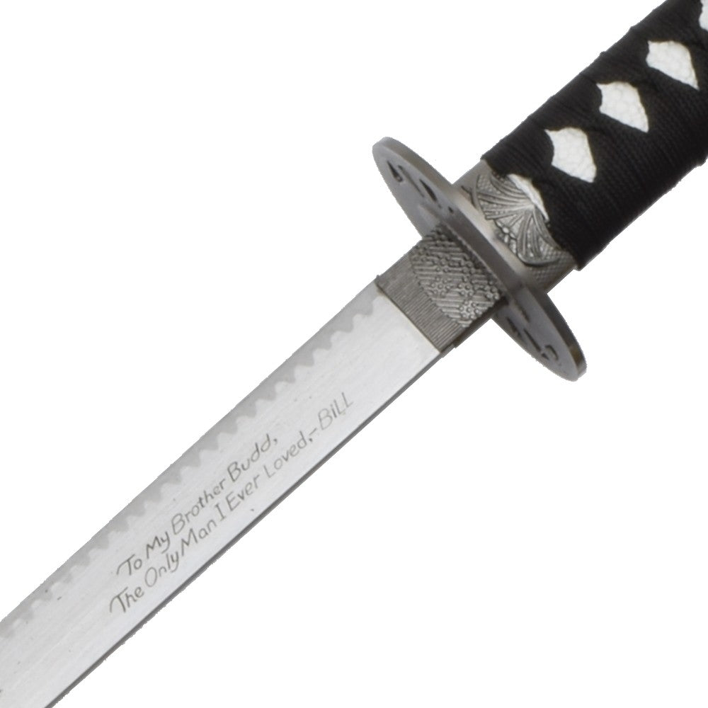 Katana Di Budd Serie Kill Bill Lama in Acciaio