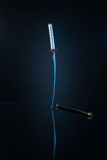 Katana verticale con riflesso