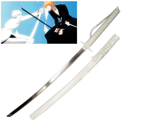 Katana Di Ichigo Kurosaki's Serie Bleach Bianca Lama in Acciaio