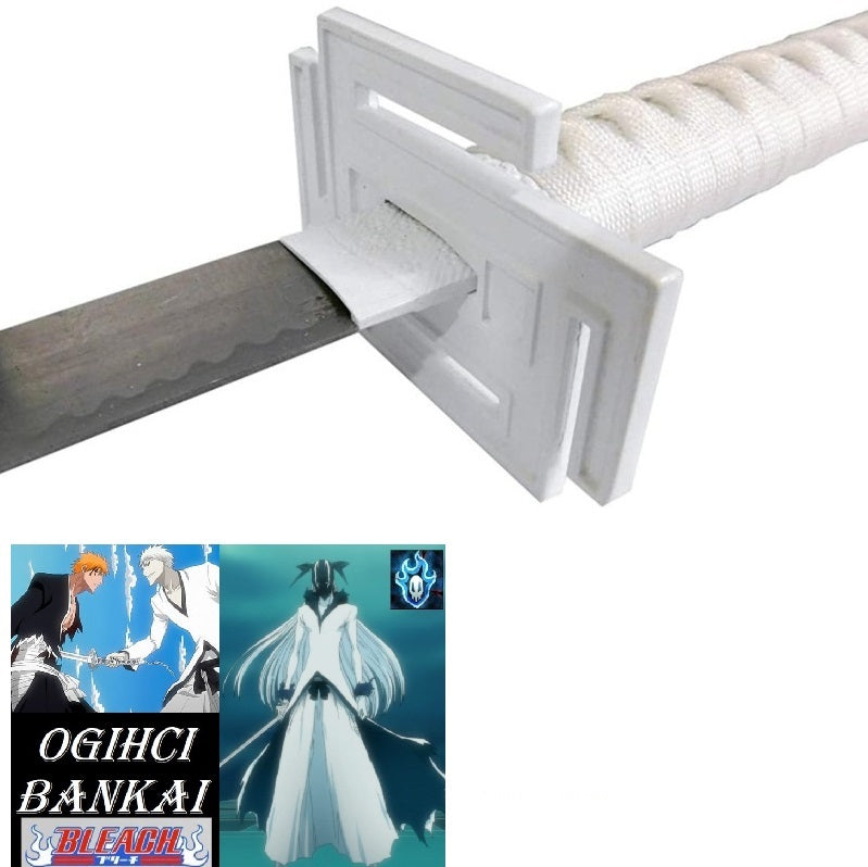 Katana Di Ichigo Kurosaki's Serie Bleach Bianca Lama in Acciaio