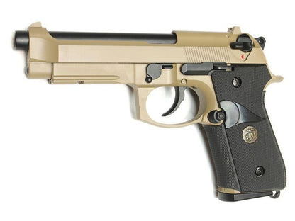 Beretta 92F Tan - Pistola profesional de gas Blowback totalmente metálica