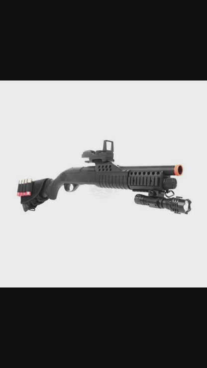 Fucile a Pompa Economico con Red Dot + Torcia