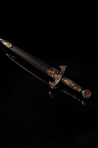 Pugnale Storico Templare Lama in Acciaio 40 cm