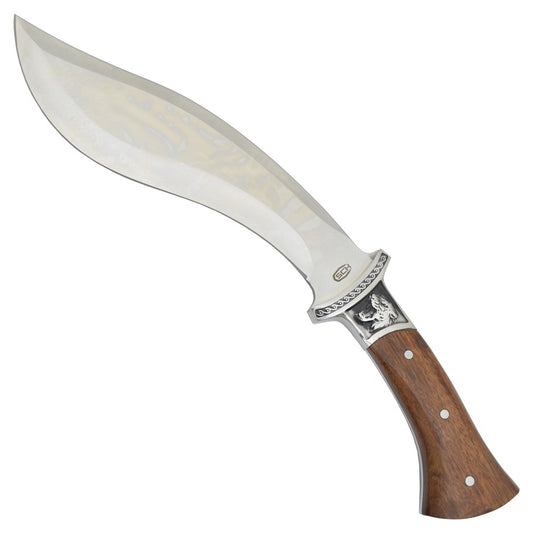 Coltello Da Caccia Kukri Lama in Acciaio Inossidabile Manico in Vero Legno
