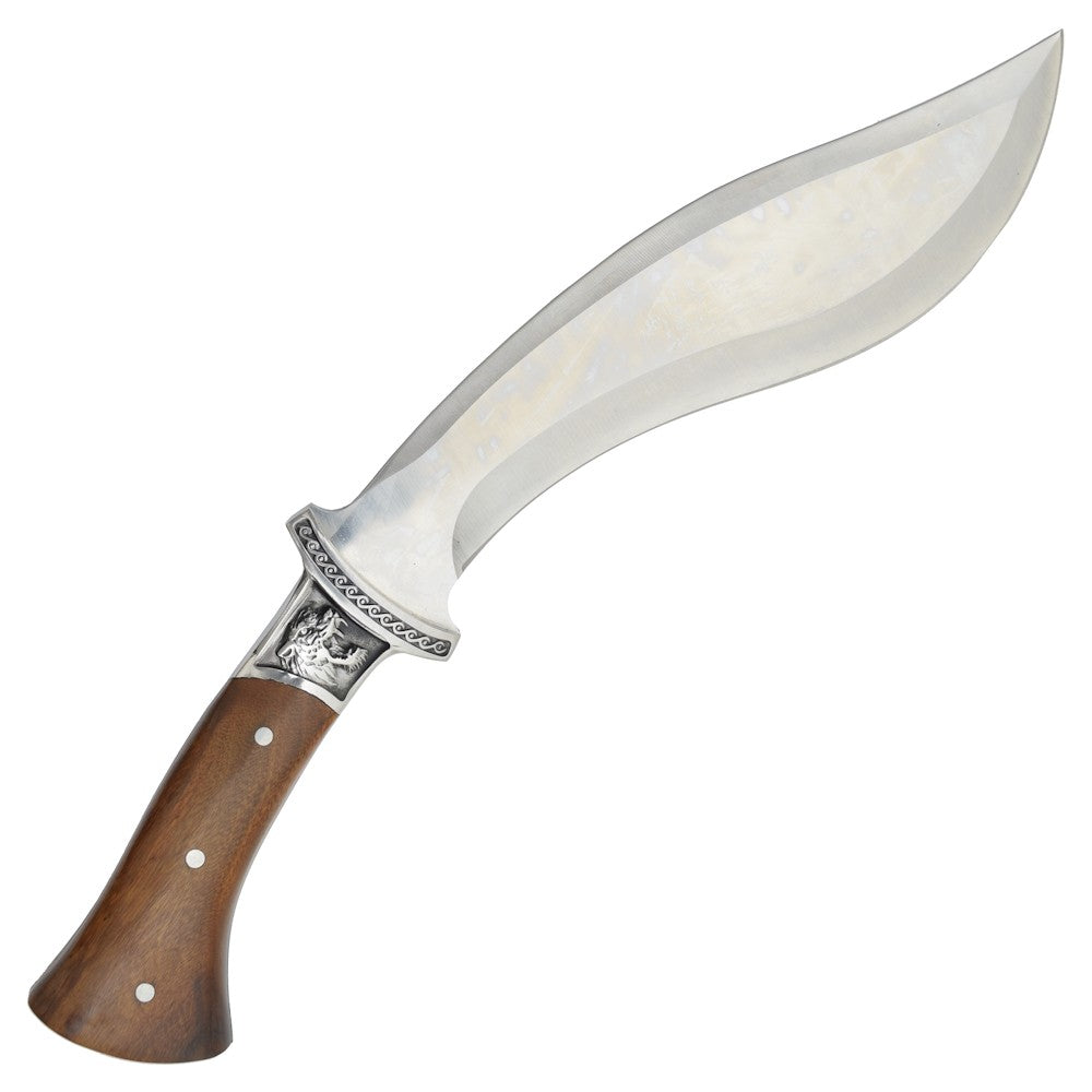 Coltello Da Caccia Kukri Lama in Acciaio Inossidabile Manico in Vero Legno