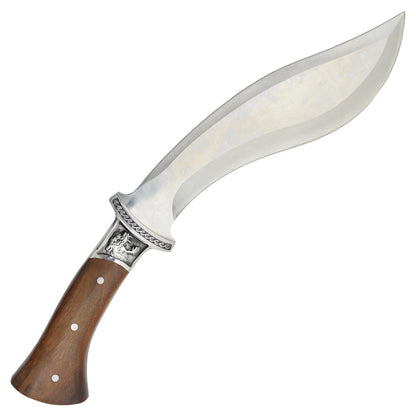 Coltello Da Caccia Kukri Lama in Acciaio Inossidabile Manico in Vero Legno