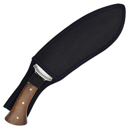 Coltello Da Caccia Kukri Lama in Acciaio Inossidabile Manico in Vero Legno