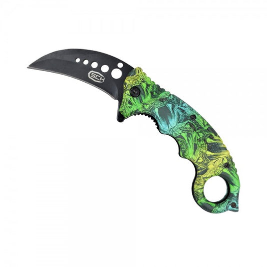 Coltello Karambit Cobra Apertura Lama Assistita