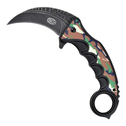 Coltello Karambit Mimetico Apertura Lama Assistita