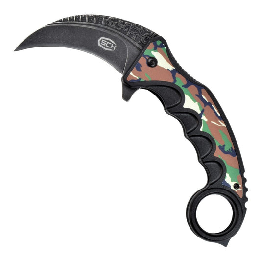 Coltello Karambit Mimetico Apertura Lama Assistita