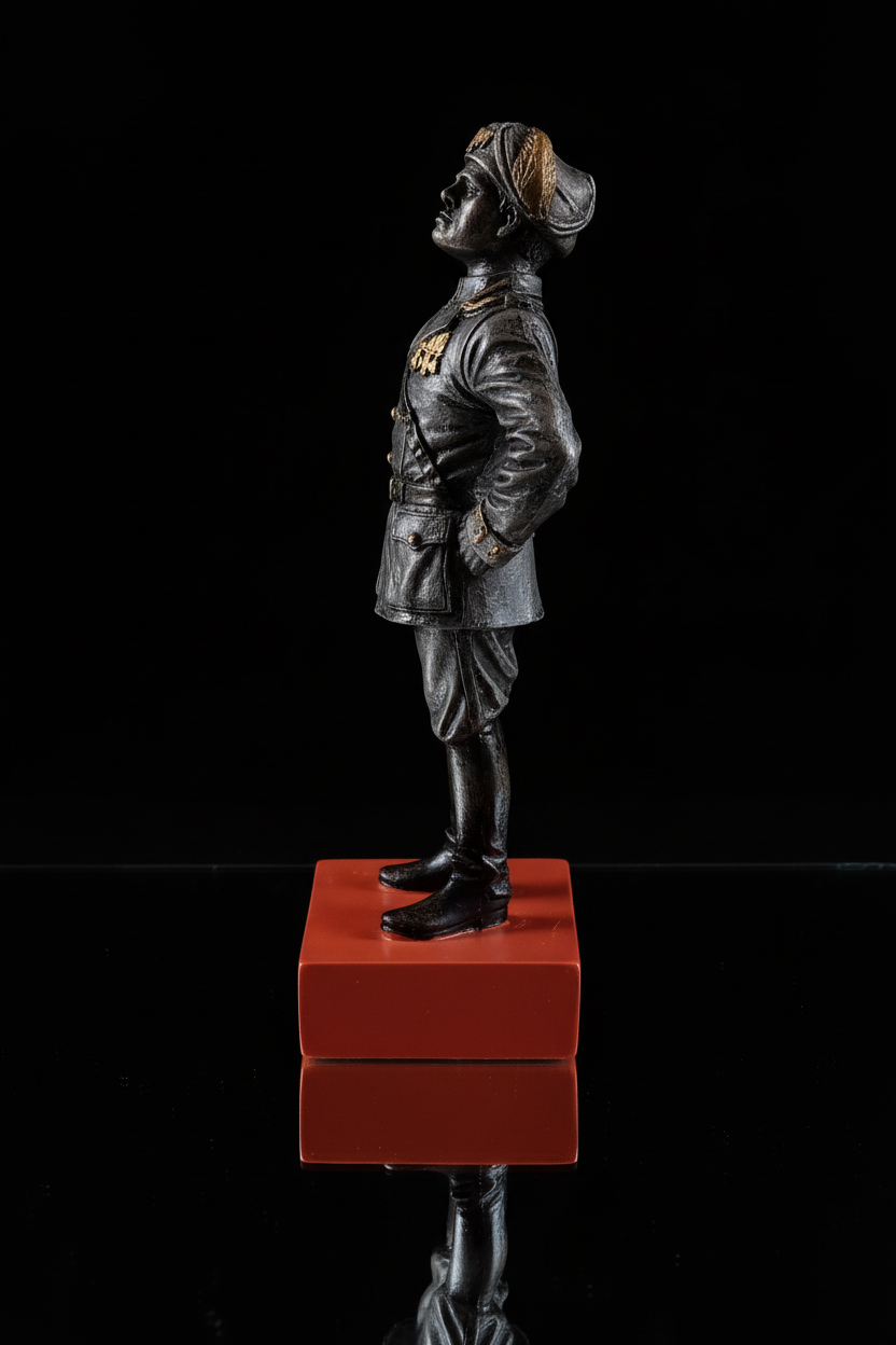 Statua Mussolini DUX - Vista Laterale 2