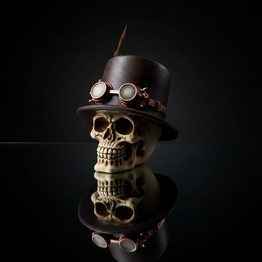 Teschio Steampunk - sfondo scuro 2