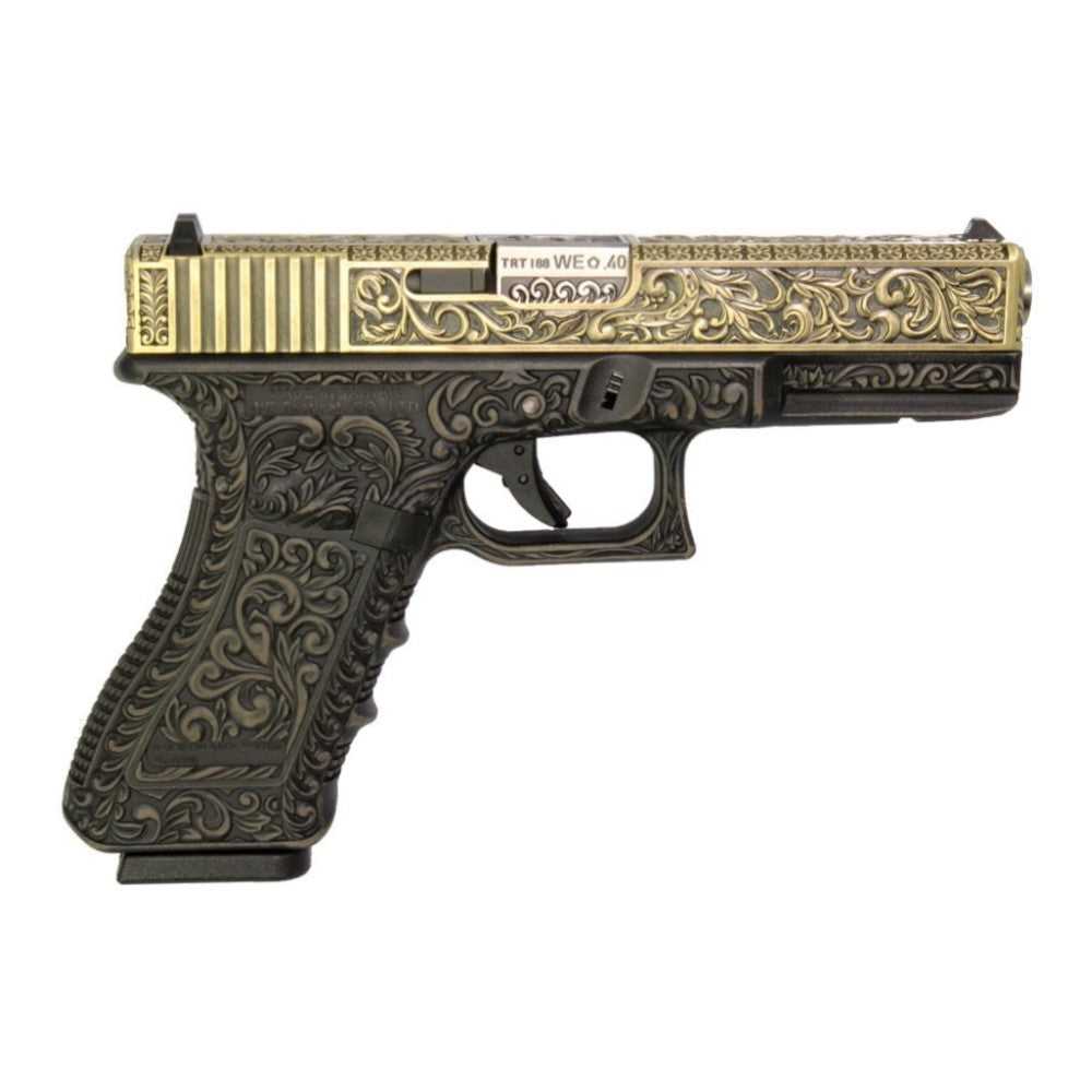 Pistola a Gas Modello Glock 17 Edizione Limitata Floral Bronze Professionale