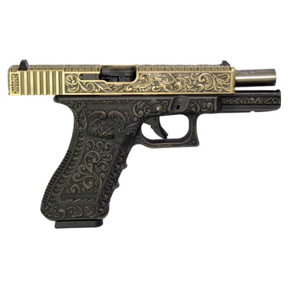 Pistola a Gas Modello Glock 17 Edizione Limitata Floral Bronze Professionale