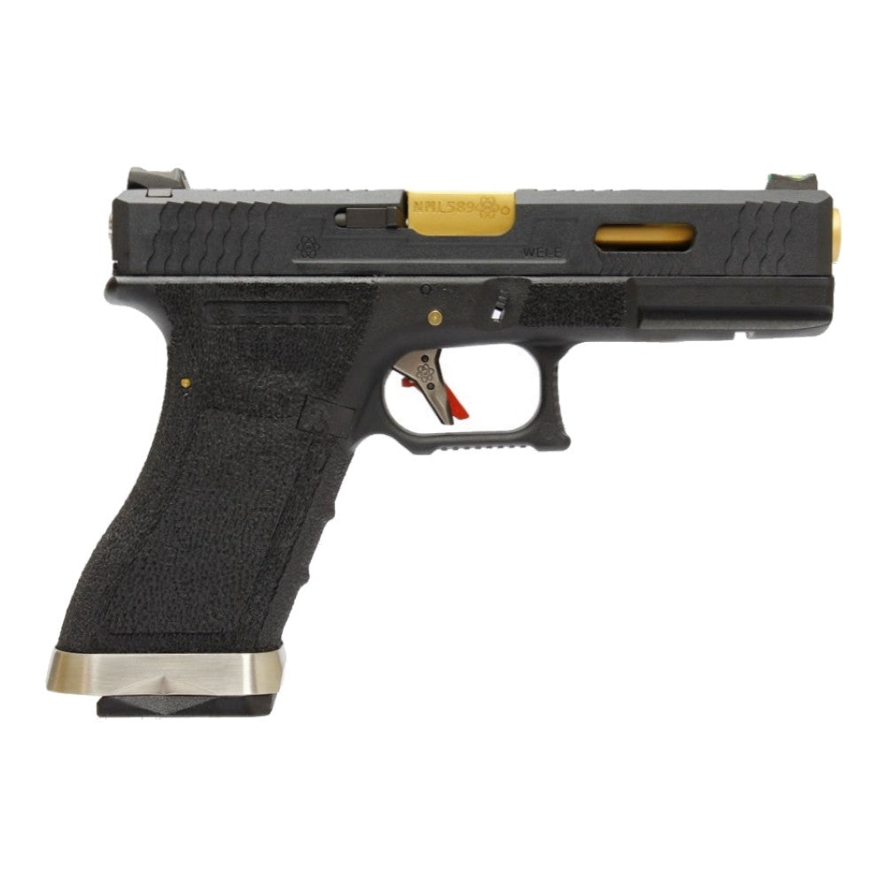 Pistola a Gas Modello Glock 17 Force Custom Scarrellante Professionale